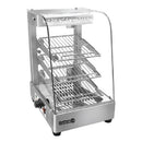 Vitrina Caliente De Lujo Vidrio Curvo  380*490*580Mm 110V/60Hz 1.2KW 21Kg(1 Año)