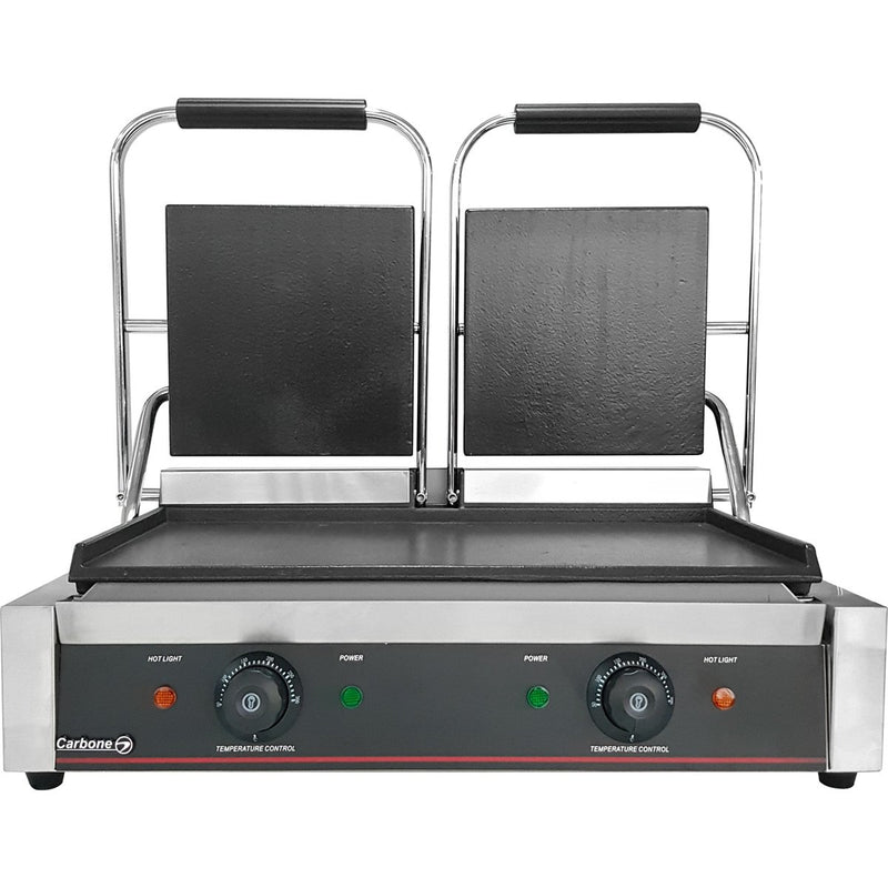 Plancha Doble 570*30*200Mm :220-240V/50/60Hz 2*1.8KW 28.5Kg. Abajo Plana, Arriba Gril(1 Año)