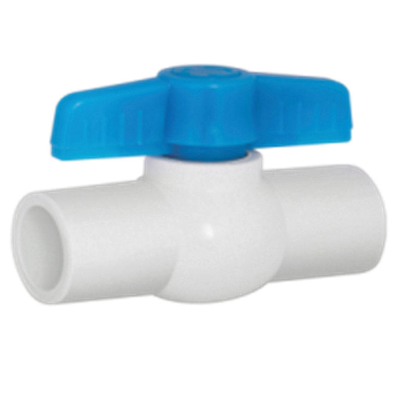 Válvula de bola de PVC LISA 1" Manija azul NESSATI
