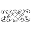 Rosón artístico de hierro forjado Barra cuadrada 16 x 8 mm; 370 x 880 mm