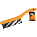 Cepillo alambre 4 lineas de acero Mango de plástico 4X16