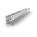 Perfil inferior horizontal para soportar el vidrio 5.8 mts. Acabado Blanco.