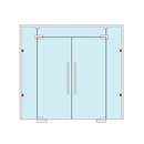 Conector Sencillo Vidrio Muro Para Fachadas. Acabado Brillante. (Se Vende Por Unidad).