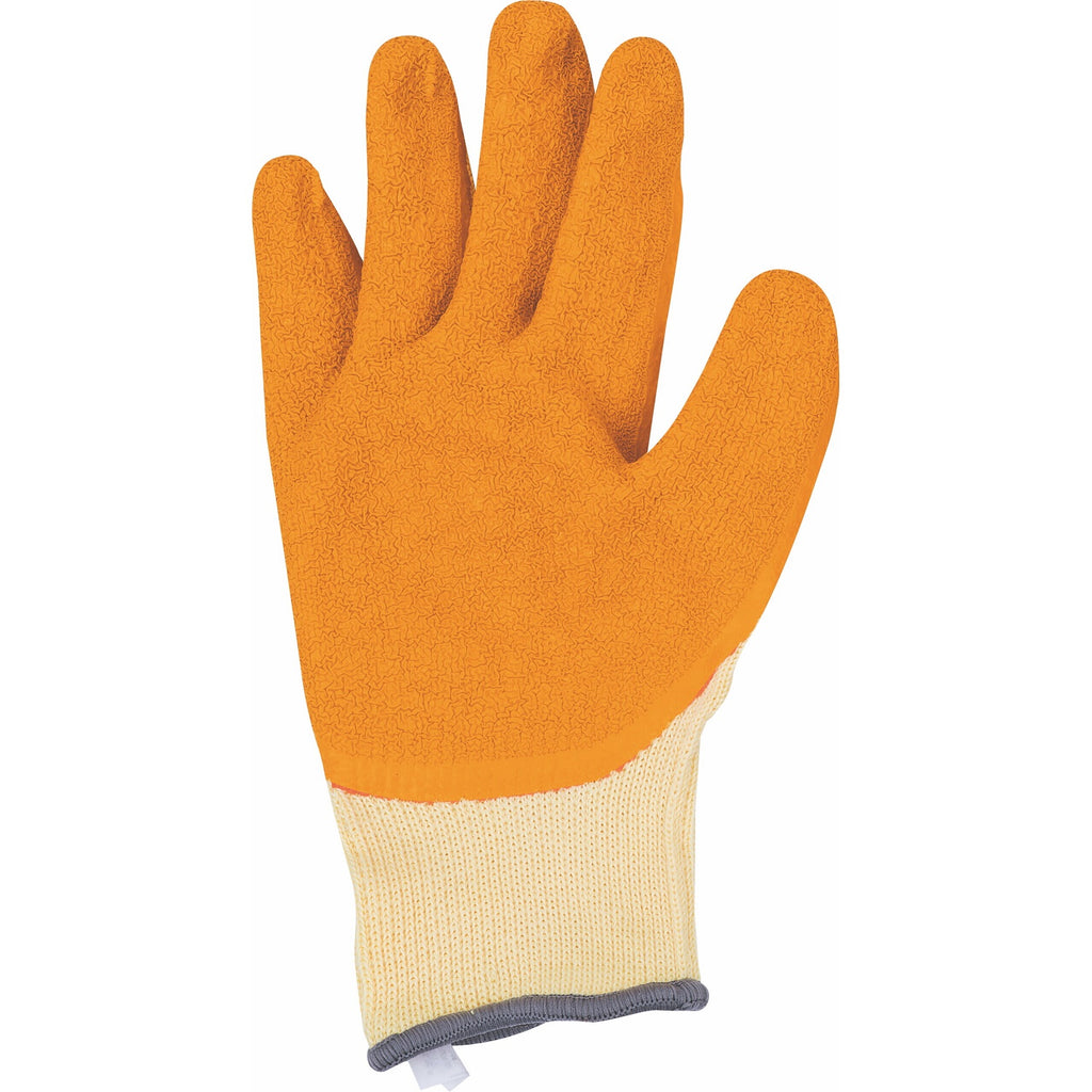 Guantes Zubiola Polycotton, Recubiertos En Látex Naranja DIP NORMAL
