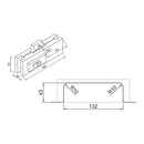 CERRADURA AL CENTRO. SATINADA