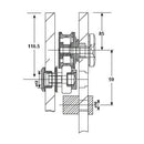 Kit De Herrajes EOLO. Acero Inox Satinado.