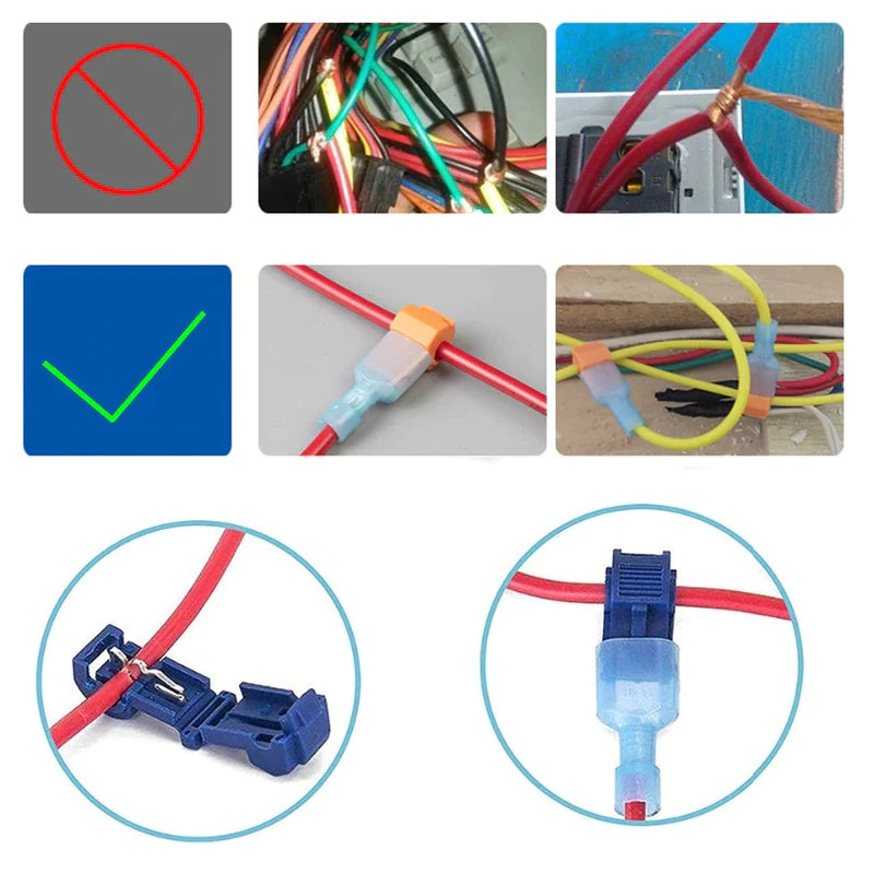 GENERICO Kit Terminales De Cables Electricos Conectores De Cable