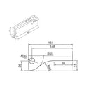 HERRAJE SUPERIOR DE PUERTA.