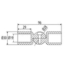CODO MULTIANGULO. ALTA CALIDAD. 10 AÑOS DE GARANTIA.
