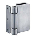 Bisagra para Vidrio Templado a Muro o Perfil. Acabado Satinado. Serie EasyOffice