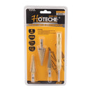 Juego 4 Pzas de Brocas Escalonadas y Punzon Centro Punto