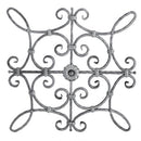 Rosón artístico de hierro forjado Barra cuadrada de 12 x 12 mm, 660 x 660 mm