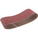 Juego 5 Pzas Bandas de lija 75x533mm 2x#40, 2x#80, 1x#120