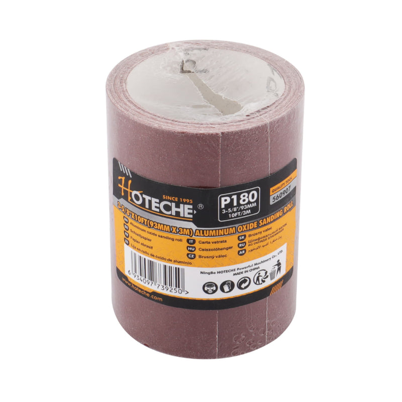 Rollo de lija de óxido de aluminio 93mm x 3m Grano 120
