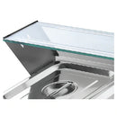 Baño Maria Electrico Con Vidrio Para Sobreponer. 1.5 Kw 1170*350*315Mm. 4 Bandejas 1/2*6 110V 60 Htz