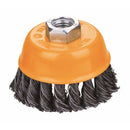 Cepillo Copa Trenzado para esmeriladora 3"