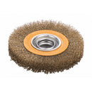 Cepillo circular de acero latonado 150 x 32 mm