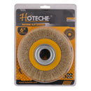 Cepillo circular de acero latonado 150 x 32 mm