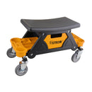 Asiento de plástico con 4 Rodines para mecánico