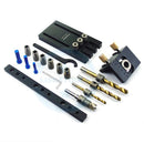 Plantilla guia para perforaciones en madera.