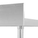 Mesas de trabajo inoxidable con backsplash. 60 cm x 85 cm.