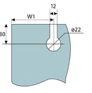 Rodachines P/Puertas De Vidrio Temp.10-12Mm.Inc.2 Rodach Y Acces.Sat.100Kg/Par.Riel TD-8600B-4