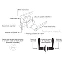 Cerradura Manilla Para Baño. Pestillo Interno Nickel Satinado.