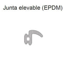 Junta EPDM de Estanqueidad para Serie Elevable Europa. Color Negro