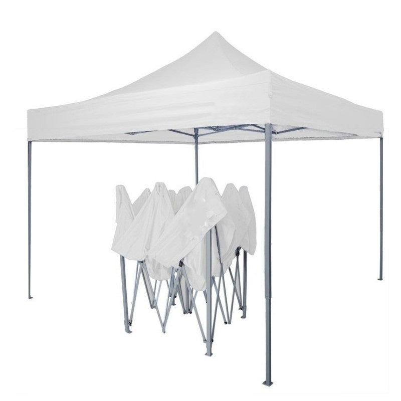 Toldo Gazebo Plegable 3M X 3M De Color Blanco. Incluye Bolsa Para Fáci ...