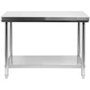 Mesa Inoxidable De Trabajo Central Con Repisa(1200 X 700 X H 850 Mm)