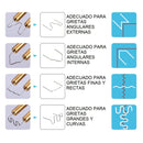 Grapas de acero inoxidables para soldadura de plástico, 600 unidades