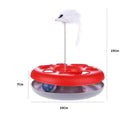 Juguete De Gato Disco Multifuncional Para Entranamiento. Tamaño 23X 7.5 X 26.5Cm