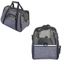 Bolsa Transportadora Para Mascotas. Color Gris. Tamaño 45X24x28cm.