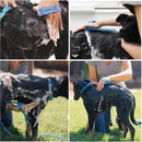 Manguera De Silicona Con Cepillo Masajadeor Para Bañar A Tu Mascota.