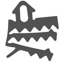 Empaque Triple para Sello Vidrio Fijo EasyOffice. Rollo 100 m. Color Negro