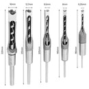 Juego 4 Brocas De Acero Para Carpintería Y Taladros Cuadrados 1/4, 3/8,  1/2 Y 5/8 Pulgadas.