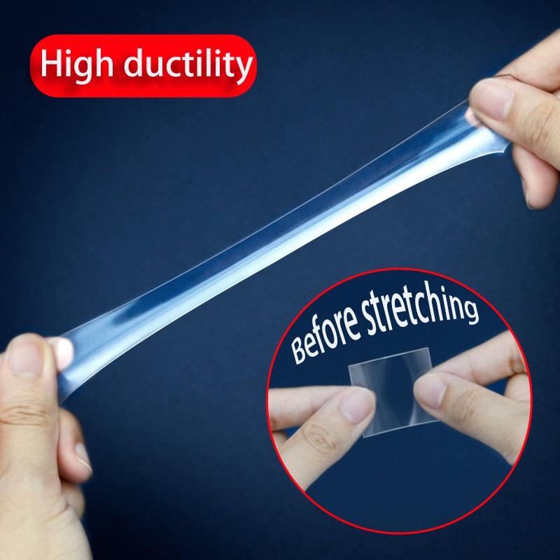 Nano Cinta Adhesiva 100cm Transparente Reutilizable Multifuncional