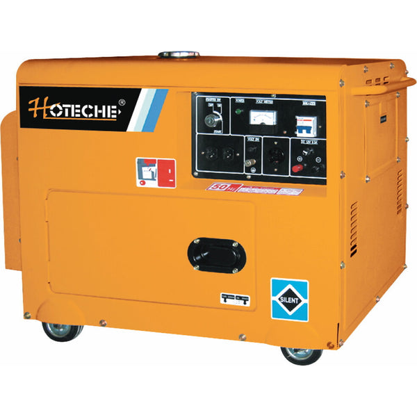 Generador Eléctrico Silencioso Diesel Marca Hoteche G820104A - Mayzap  Tornillos y Herramientas
