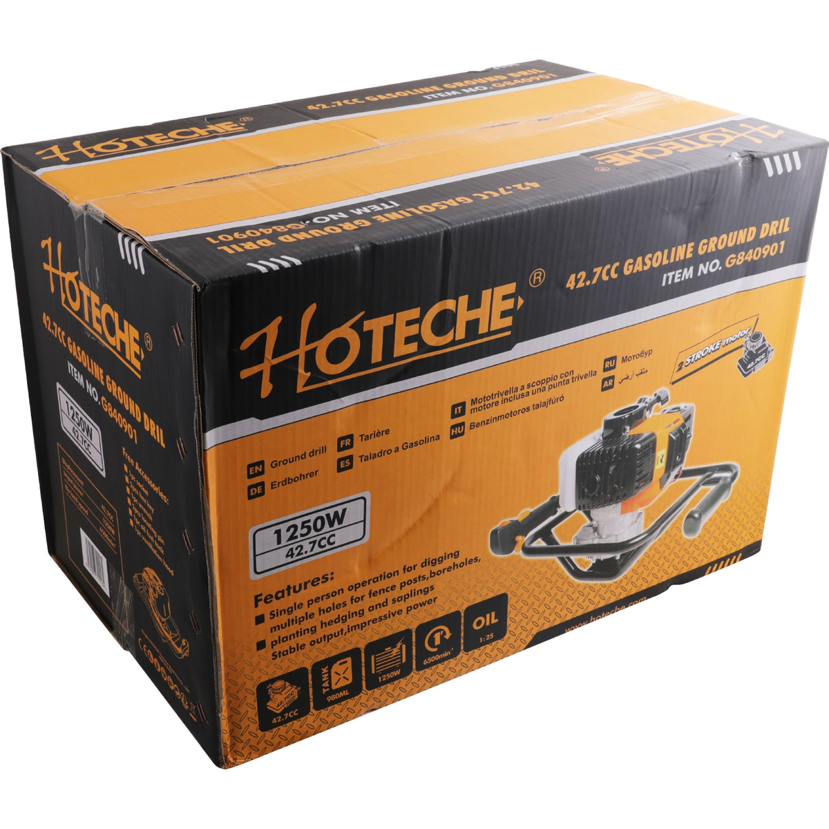 Taladro para tierra a gasolina 42.7Cc / 1250W– Tienda Oficial