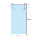 V.Fijo Eolo 1200x2000Mm. Vidrio Templado 10Mm