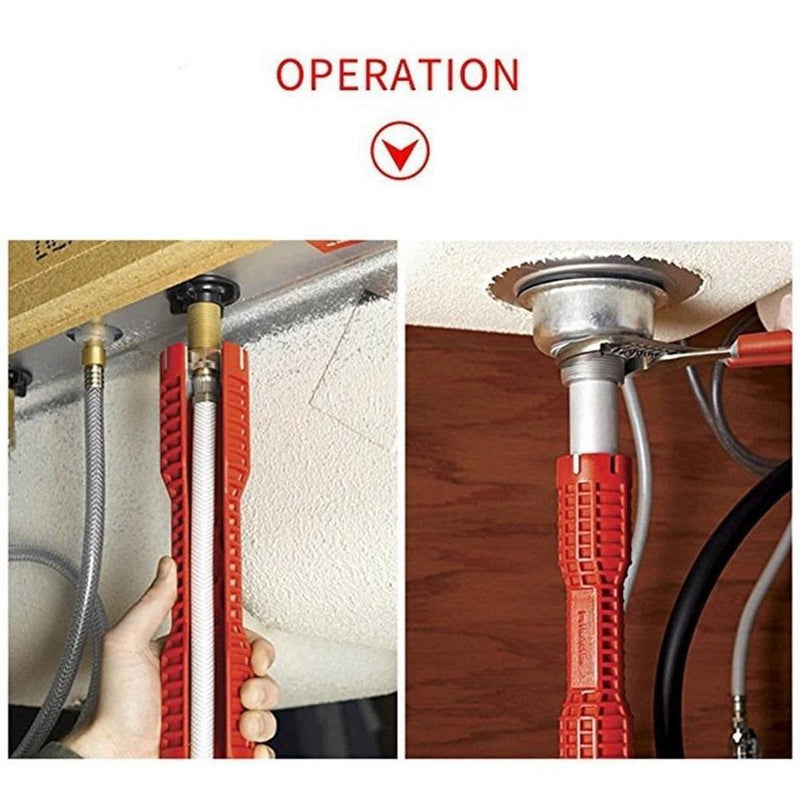 Llave Multifuncional Para Girar Tuercas Y Tuberias De Dificil