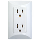 Tomacorriente Doble Polarizado Superficial 15A 125V Blanco