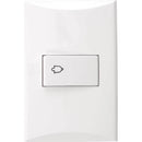 Pulsante Para Timbre Línea Plata Blanco 15A 125V