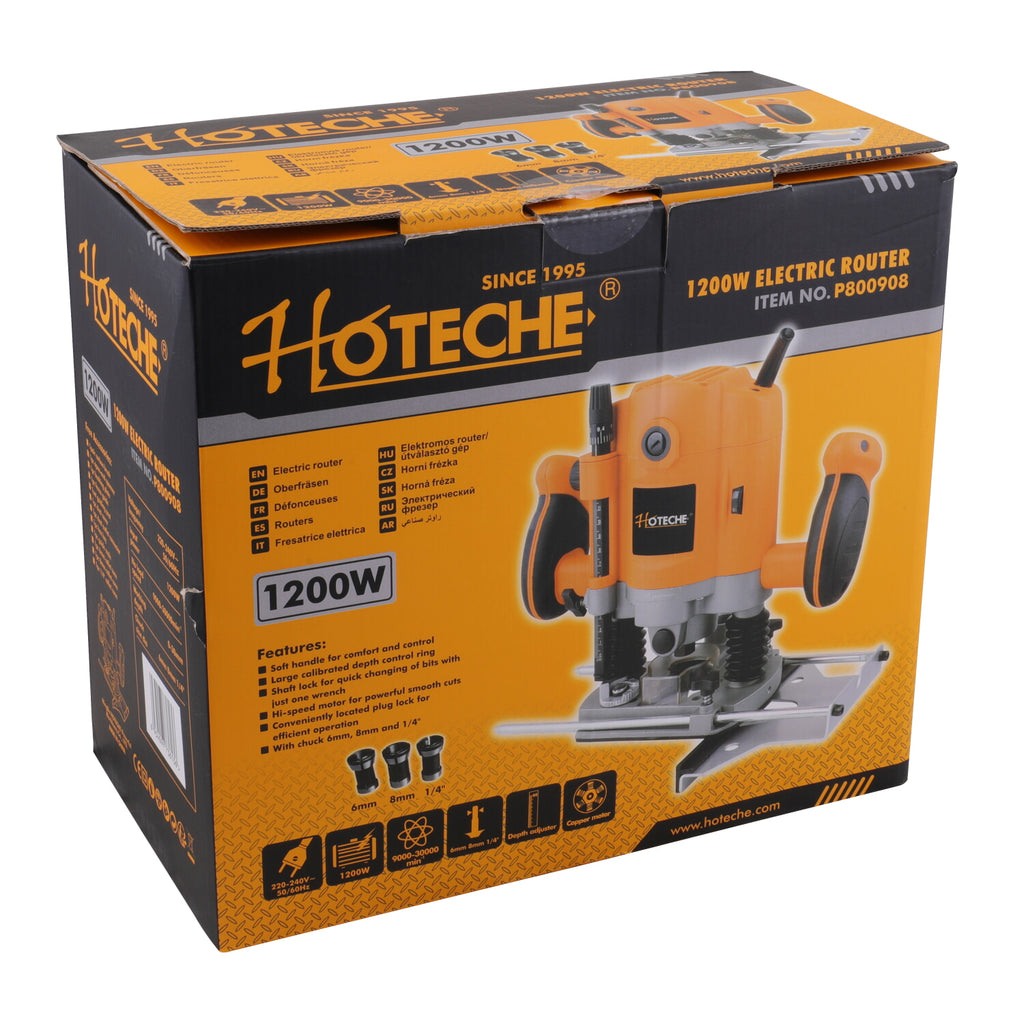 Router eléctrico de 6 mm 110-120V 50/60Hz 1200W– Tienda Oficial Carbone ...