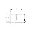 Clip Redondo Para Vidrios De 8-5 Mm.Acabado Brillante. (Se Vende Por Unidad)