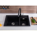 Grifo Para Fregador De Cocina Con Manguera Extraíble, Color Negro