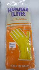 Guante De Nitrilo Domestico Amarillo Talla L