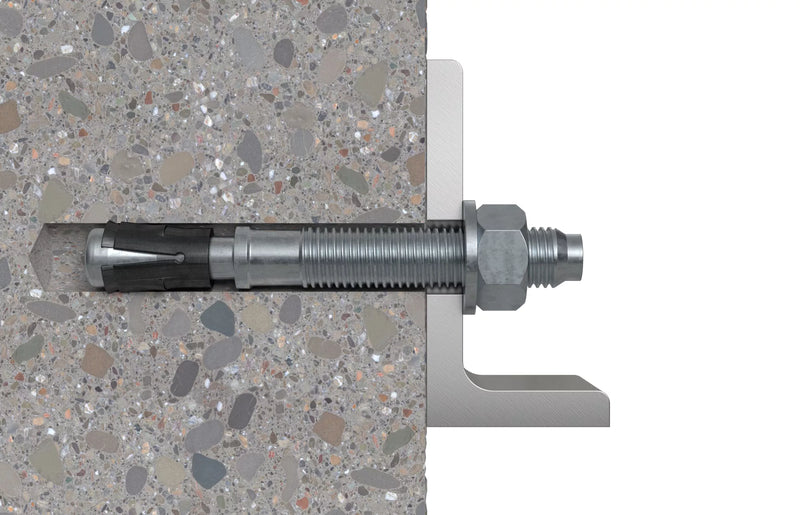 Anclaje de perno tipo cuña para hormigon fisurado, antisismico Agujero 10mm, Profundidad 86mm