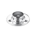 Base Anclaje Para Guardaropa O Exibicion Para Tubo De 1 ". Acabado Cromado. (Se Vende Por Par)