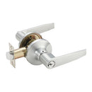 Cerradura De Manilla Llave Un Lado Pestillo Del Otro . Acabado Nickel Satinado. 5 Llaves.